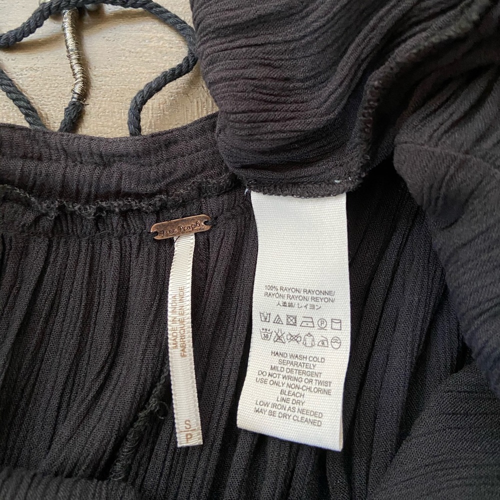 Free People Extratropical Maxi Dress Small Black - Picture 12 of 14